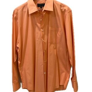 Men’s Colours by Alexander Julian dress shirt. Baby orange. Size 17 1/2, 34/35